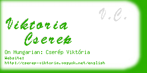 viktoria cserep business card